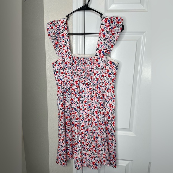 Draper James Floral Sundress XS Cotton Ruffle Strap Summer Dress - Picture 6 of 8